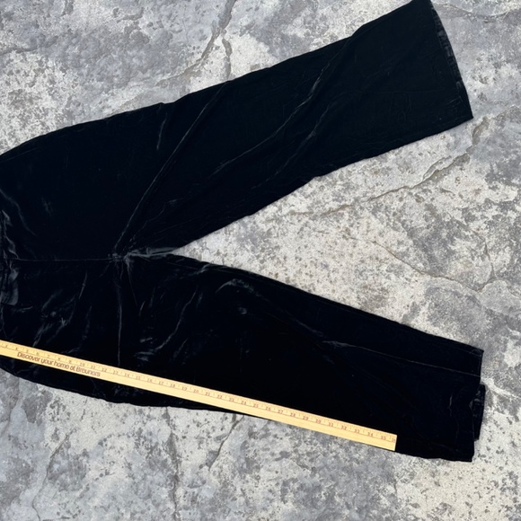 Whistles black velvet wide pant size 12 - Picture 7 of 9